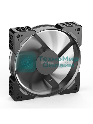 Вентилятор для корпуса Alseye N12-B черный, 120 мм, 1800 об/мин, 37.8 дБ, 4 pin