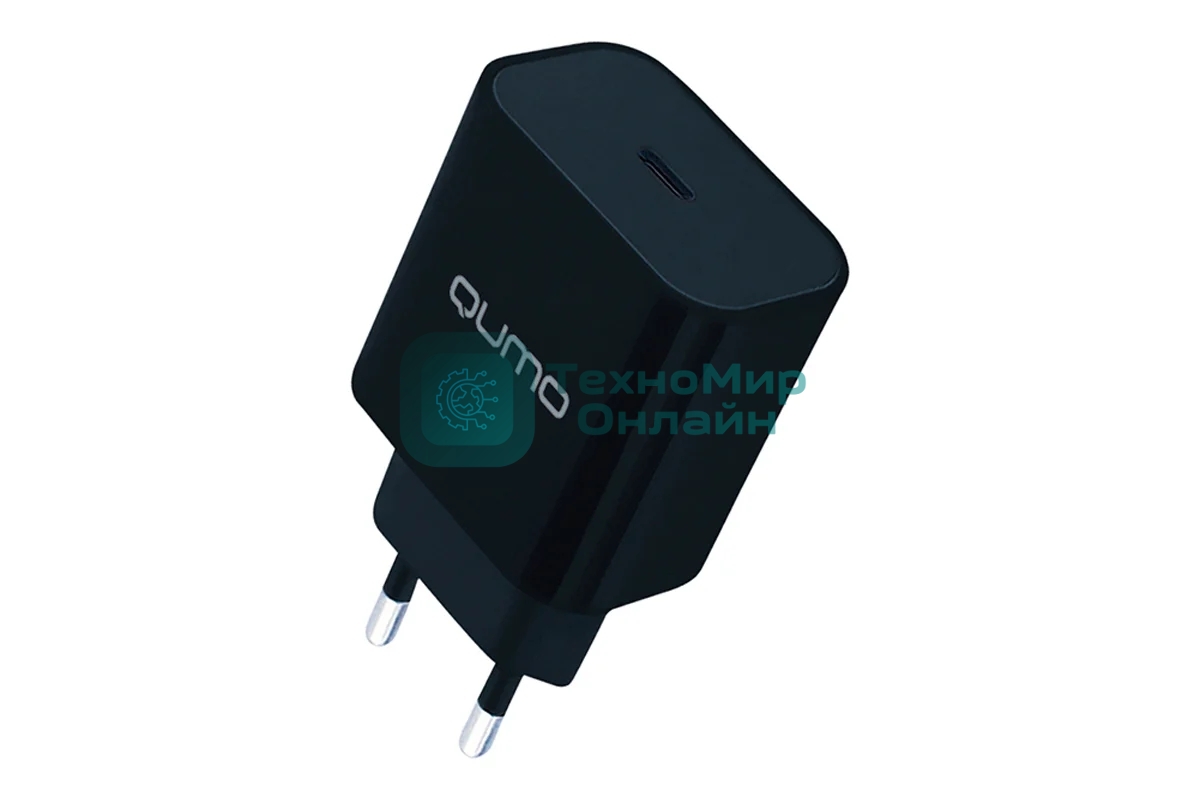 Сетевое зарядное устройство Qumo Energy light (Charger 0050) PD 20W, 1USB Type-C, черный