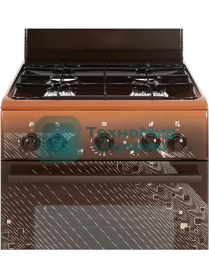 Плита газовая Gefest ПГ 5100 0018 коричневый, конфорок 4 шт, духовка 52 л, 50 см x 85 см x 58.5 см