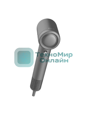 Фен Deerma DEM-CF51W темно-серый, 1400 Вт, компактный, ионизация