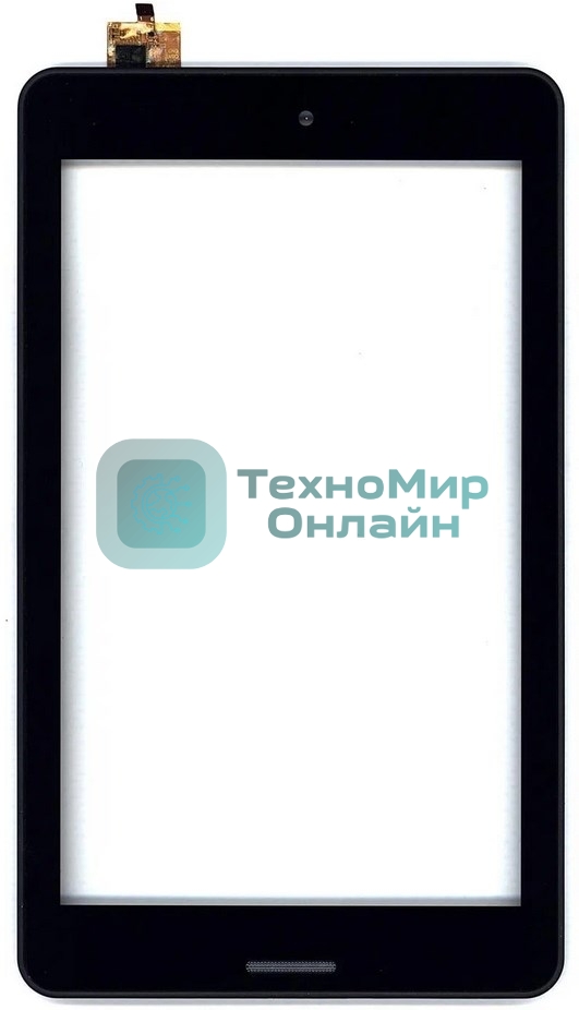 Сенсорное стекло (тачскрин) для Irbis TQ72. черное с рамкой