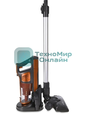 Пылесос вертикальный Blackton Bt VCA1401B оранжевый, питание от аккумулятора, 25 Вт, уборка сухая, пылесборник 0.6 л, работа от АКБ max 40 мин