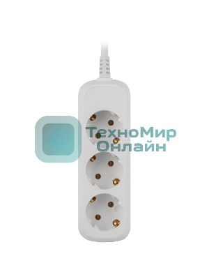 Удлинитель электрический ЭРА UDL-16-350-E Greenline 3 розетки с заземлением 5м ПВС 3x1мм2