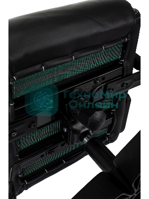 Кресло Knight Outrid Smile черный, экокожа, 120 кг, механизм качания