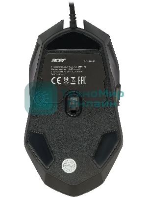 Мышь проводная Acer OMW170 черный, 3200 dpi, USB, кнопки - 6