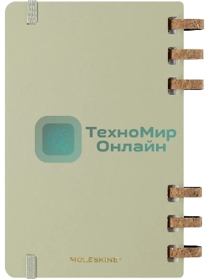 Еженедельник Moleskine ACADEMIC SPIRAL DHSPK5212AMWH3 Large 150х210 мм 200 стр. кремовые страницы спираль киви
