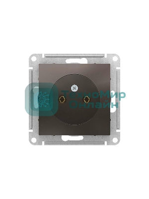 Механизм розетки 1-м СП AtlasDesign без заземл. 16А мокко SchE ATN000641