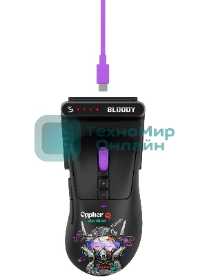 Мышь гибридная A4TECH R73 Ultra Duo чёрный, 20000 dpi, USB Type-A, радиоканал, кнопки - 7