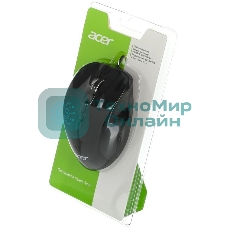 Мышь проводная Acer OMW120 черный, 2000 dpi, USB, кнопки - 6