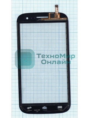 Сенсорное стекло (тачскрин) для Fly FPC_A_116 V1.0, черное