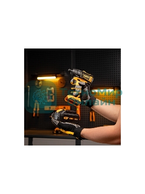 Винтоверт ударный аккумуляторный бесщет Denzel CID-IB-200 18В Li-Ion