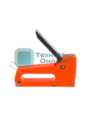 Степлер мебельный Sparta пластиковый, со скобами 100 шт, тип скобы 53, 4-8 мм