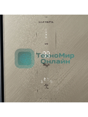 Холодильник Бирюса SBS 541 TGG текстурированное бежевое стекло двухкамерный 343/198 л морозилка слева, NoFrost, Side-by-side