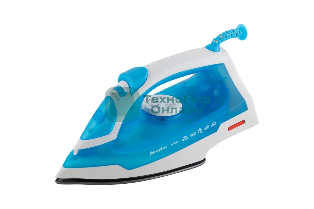 Утюг Матрена MA-046 голубой (2200 Вт, пар, спрей, пар.удар, самооч., тефлоновая подошва)