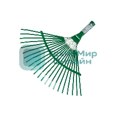 Грабли веерные без черенка, РОСТОК 39621, пластинчатые, 385x450 мм