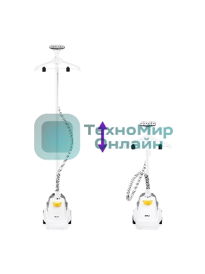 Отпариватель Kitfort КТ-9155 белый/черный, 2200 Вт, 45 г/мин, 3000 мл