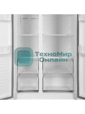 Холодильник Hyundai CS5003F белое двухкамерный 331/165л морозилка сбоку, Total No Frost, Side by Side