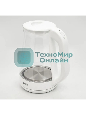 Чайник электрический MYSTERY MEK-1652 2000 Вт, 1.7 л, белый