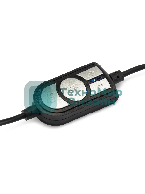 Наушники с микрофоном Oklick HS-M400 черный 1.8м накладные оголовье