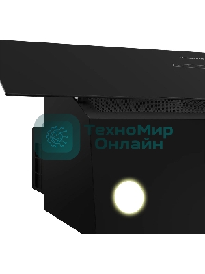 Вытяжка каминная Hotpoint HPHV 63LT BL, кнопочное управление, Черный