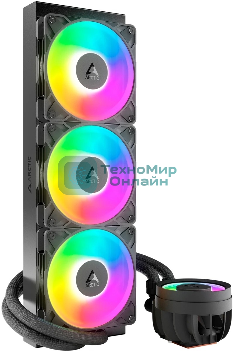 Система жидкостного охлаждения Arctic Cooling Liquid Freezer III Pro 360 ARGB ACFRE00184A черный 120мм алюминий+медь 2500rpm 31db 4-pin