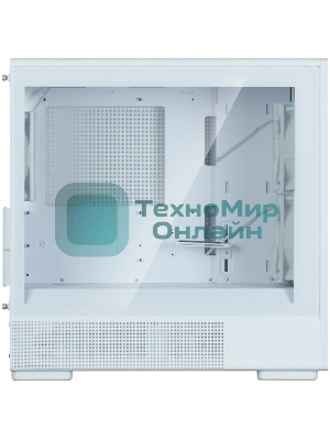 Компьютерный корпус Zalman P10 NAMU, MATX, белый, WINDOW, FRONT COVER WALNUT, 2x3.5
