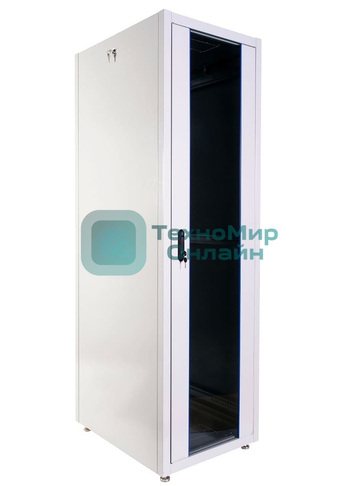 Шкаф телекоммуникационный напольный ЭКОНОМ 42U (600 × 600) дверь металл 2 шт.