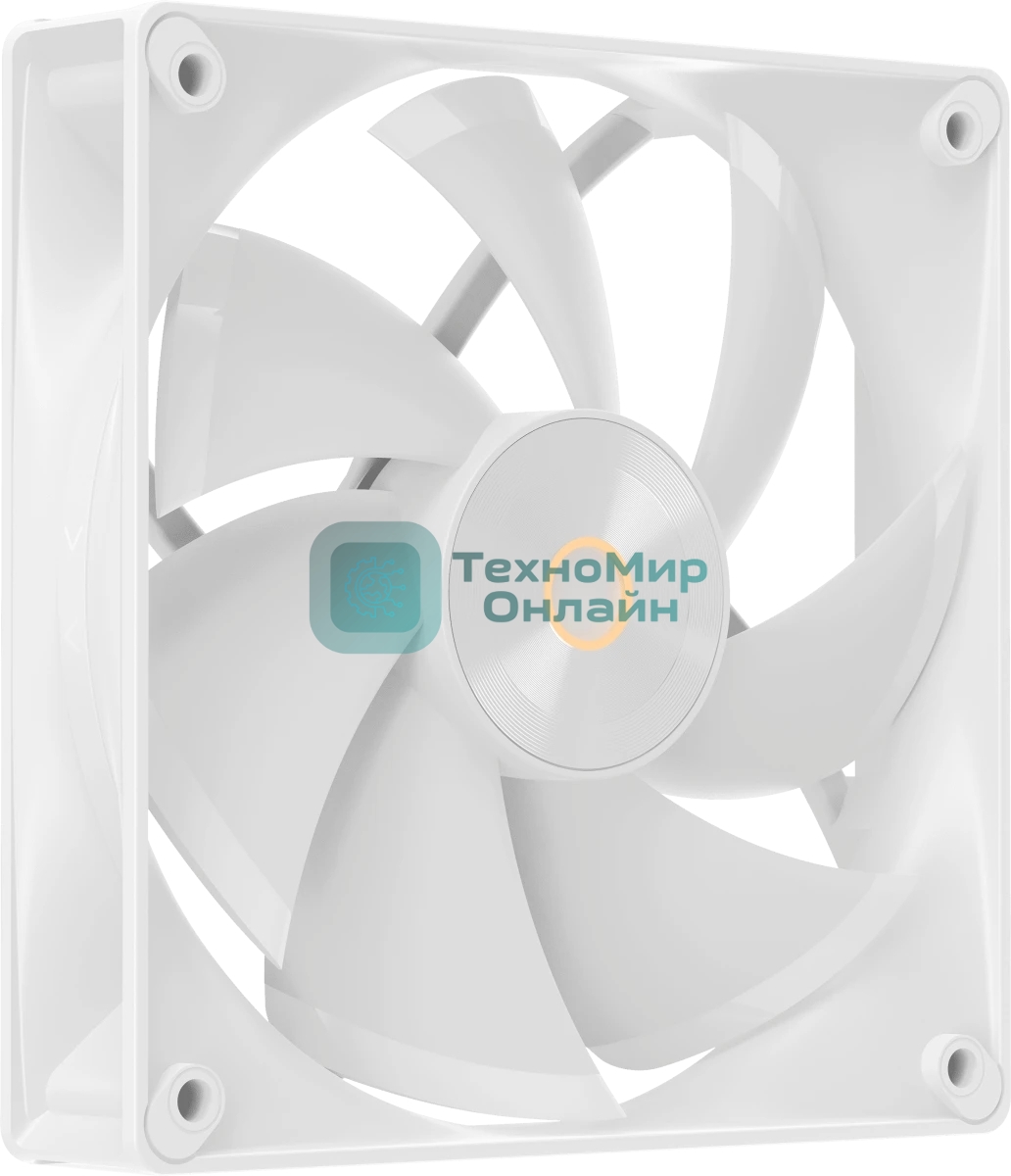 Вентилятор для корпуса Ocypus Delta F12 WH, 120x120x25мм, 4-PIN PWM, 500-2000 RPM, 29 DBA MAX, HYDRO BEARING