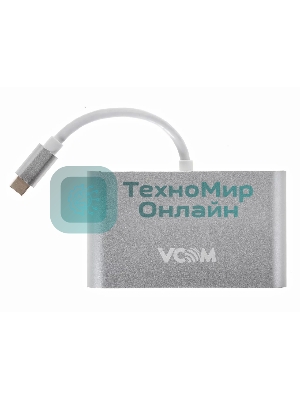 Кабель-адаптер USB3.1 Type-CM-->HDMI+USB3.0+RJ45+PD charging VCOM