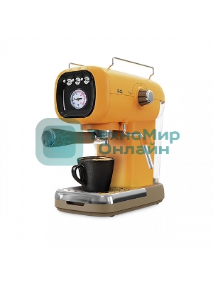 Кофеварка эспрессо BQ CM2004 желтый, исп. кофе - молотый, 0.6 л, 1100 Вт, 20 бар