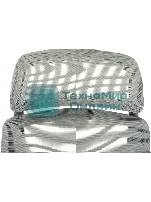Кресло Бюрократ MC-G411N-H серый, сетка, подголовник