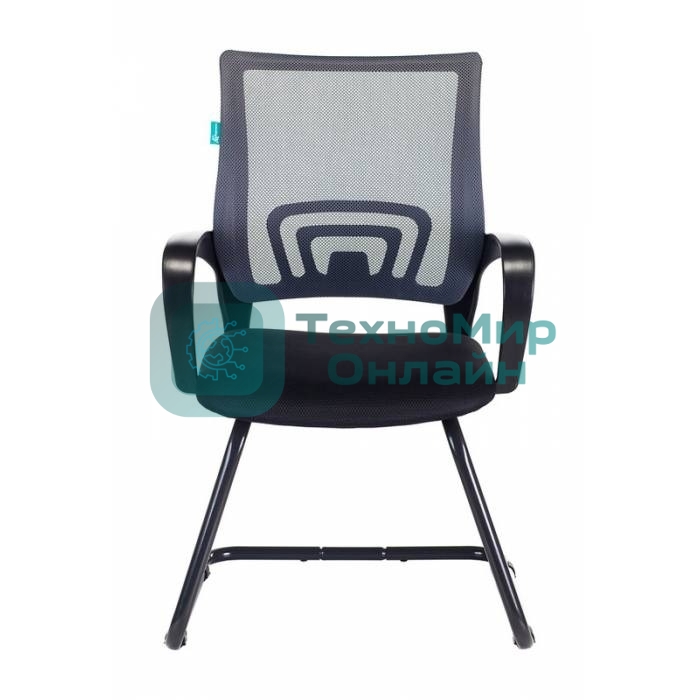 Кресло Бюрократ CH-695N-AV/DG/TW-11 серый/черный, экокожа, 120 кг, механизм качания