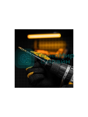 Сверло спиральное по металлу Denzel 6,5 x 100 мм, Р6М5, Golden Tip