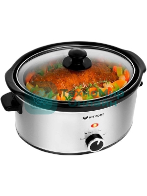Медленноварка Kitfort КТ-208 4.5л 280Вт серебристый/черный