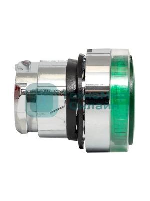 Исполнительный механизм кнопки XB4 зеленый плоский возвратный без фиксации, с подсветкой EKF PROxima XB4BW-G EKF