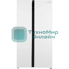 Холодильник Hyundai CS5003F белое двухкамерный 331/165л морозилка сбоку, Total No Frost, Side by Side
