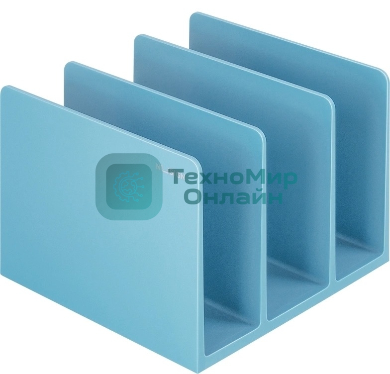 Подставка-ограничитель для книг Deli NS006BLUE Nusign 162x162x122мм синий