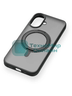 Чехол (клип-кейс) uBear для Apple iPhone 16 Clip 360 with MagSafe черный (CS437BL61RG-I24M)