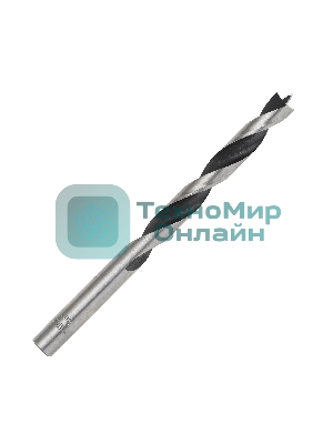 Сверло EDGE by PATRIOT по дереву спиральное 8 мм, W-образная заточка, 1 шт в блистере