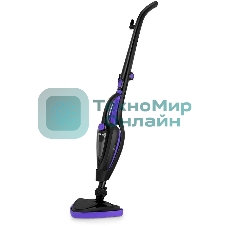 Швабра паровая Kitfort КТ-1051 1500Вт черный/фиолетовый