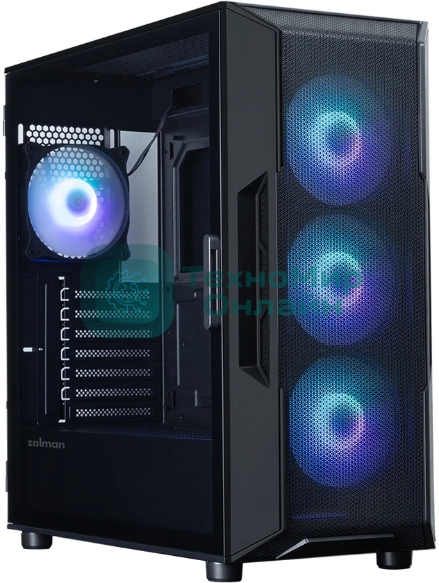 Компьютерный корпус ZALMAN MidiTower I3 NEO ARGb V2 black (ATX, без БП, 2xUSB3.0, 4x120мм ARGb) (Zalman i3 NEO ARGb V2 Black)