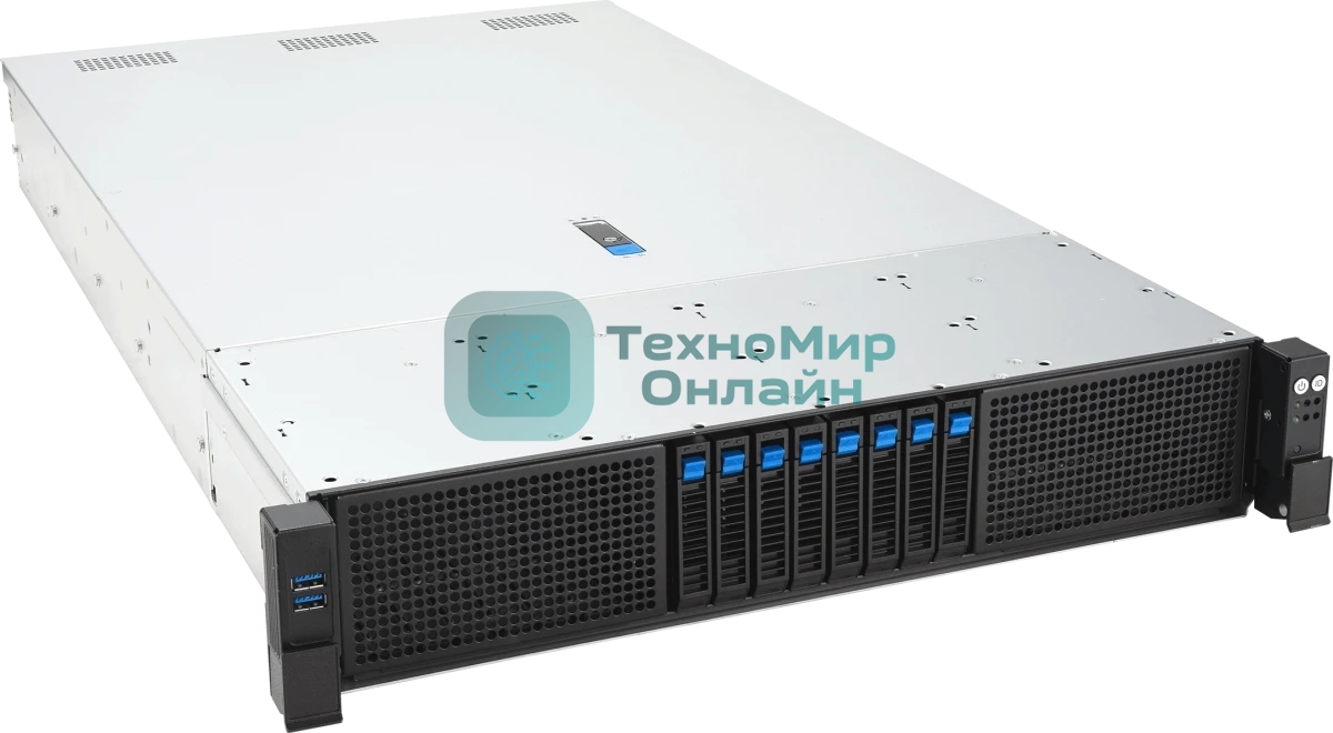 Серверная платформа ASUS RS720-E12-RS8G, 2U, 2x LGA 4710, 32x DDR5 6400, 8 x 2.5