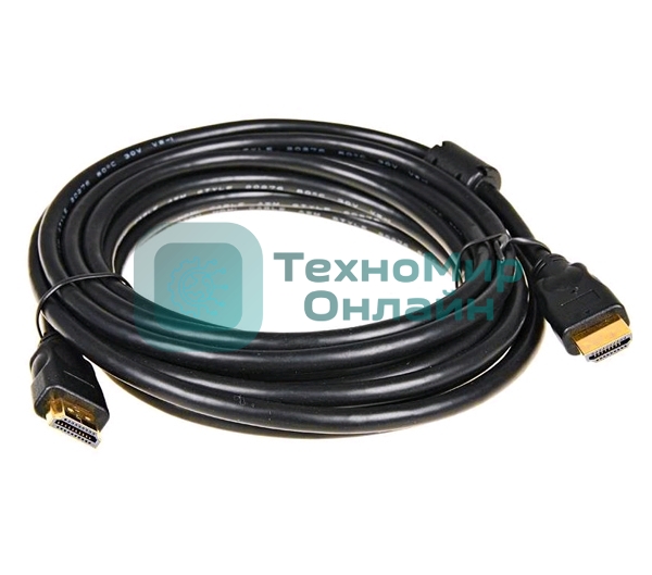 Кабель HDMI 5bites APC-014-030 HDMI M/HDMI M V1.4b, высокоскоростной, ethernet+3D, зол.разъемы, ферр.кольца, 3м.
