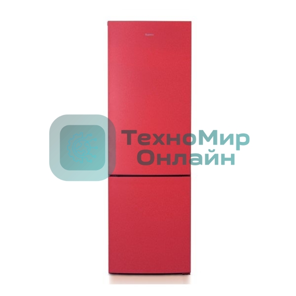 Холодильник Бирюса H6127 красный двухкамерный 245/100л морозилка снизу