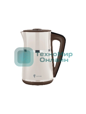 Чайник электрический LEONORD LE-1512 1.7 л, 2200 Вт, бежевый