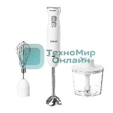 Блендер погружной BBK KBH1302 белый, 1100 Вт, плавная регулировка, турбо