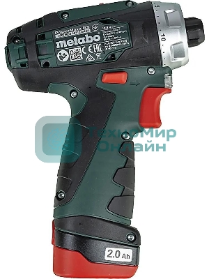 Дрель-шуруповерт аккумуляторная Metabo PowerMaxx BS 600984000, Аккумуляторный, 10,8В, 2 АКБ