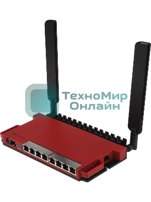 Роутер беспроводной MikroTik L009UiGS-2HaxD-IN AX600 10/100/1000BASE-TX, 2.4Ггц, 8*1Gbit, 1*SFP 2.5Gbit