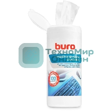 Влажные салфетки спиртовые Buro BU-AN32 антибактериальные, 100 листов
