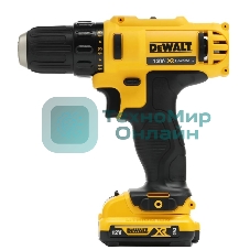 Дрель-шуруповерт DeWalt DCD710D2-QW, 10,8 В, 2 Ач, 24 Нм, щеточный